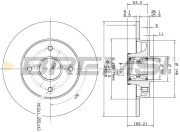 CD7560S Brzdový kotouč BREMSI