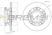 CD7573S Brzdový kotouč BREMSI