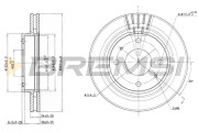 CD7577V Brzdový kotouč BREMSI