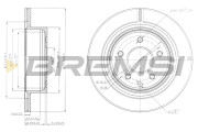 CD7579V Brzdový kotouč BREMSI