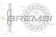 CD7582V Brzdový kotouč BREMSI