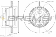 CD7583V Brzdový kotouč BREMSI