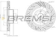 CD7586V Brzdový kotouč BREMSI