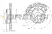 CD7591VLS Brzdový kotouč BREMSI