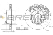CD7591VRD Brzdový kotouč BREMSI