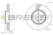 CD7607V Brzdový kotouč BREMSI