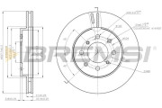 CD7610V Brzdový kotouč BREMSI