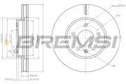 CD7625V Brzdový kotouč BREMSI