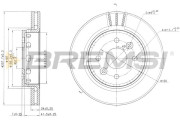 CD7628V Brzdový kotouč BREMSI