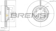 CD7633V Brzdový kotouč BREMSI