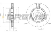 CD7642V Brzdový kotouč BREMSI