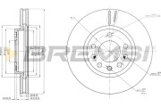 CD7644V Brzdový kotouč BREMSI