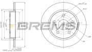 CD7645S Brzdový kotouč BREMSI