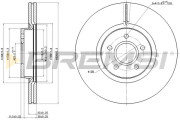 CD7649V Brzdový kotouč BREMSI