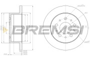 CD7653S Brzdový kotouč BREMSI