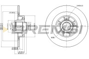 CD7655S Brzdový kotouč BREMSI