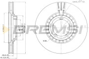 CD7658V Brzdový kotouč BREMSI