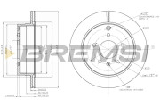 CD7660V Brzdový kotouč BREMSI