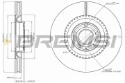 CD7661V Brzdový kotouč BREMSI