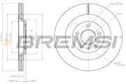 CD7667V Brzdový kotouč BREMSI
