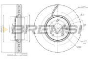 CD7670V Brzdový kotouč BREMSI