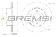 CD7674S Brzdový kotouč BREMSI