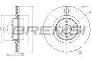 CD7680V Brzdový kotouč BREMSI
