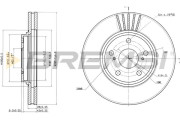 CD7684V Brzdový kotouč BREMSI