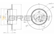 CD7689S Brzdový kotouč BREMSI