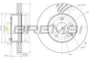 CD7690V Brzdový kotouč BREMSI
