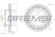 CD7693V Brzdový kotouč BREMSI