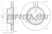 CD7701V Brzdový kotouč BREMSI