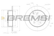 CD7704S Brzdový kotouč BREMSI