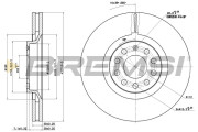 CD7705V Brzdový kotouč BREMSI