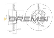 CD7706V Brzdový kotouč BREMSI
