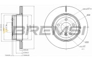 CD7715V Brzdový kotouč BREMSI
