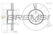 CD7717V Brzdový kotouč BREMSI