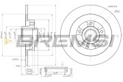 CD7725S Brzdový kotouč BREMSI