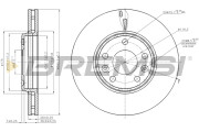 CD7726V Brzdový kotouč BREMSI
