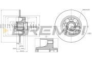 CD7730S Brzdový kotouč BREMSI