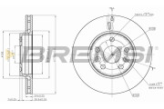 CD7733V Brzdový kotouč BREMSI