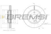 CD7738V Brzdový kotouč BREMSI