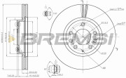 CD7739V Brzdový kotouč BREMSI