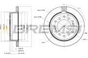 CD7743V Brzdový kotouč BREMSI