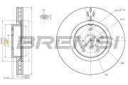 CD7749V Brzdový kotouč BREMSI