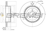 CD7750V Brzdový kotouč BREMSI
