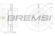 CD7757V Brzdový kotouč BREMSI