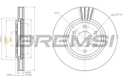 CD7761V Brzdový kotouč BREMSI