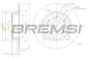 CD7776S Brzdový kotouč BREMSI