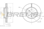 CD7779V Brzdový kotouč BREMSI